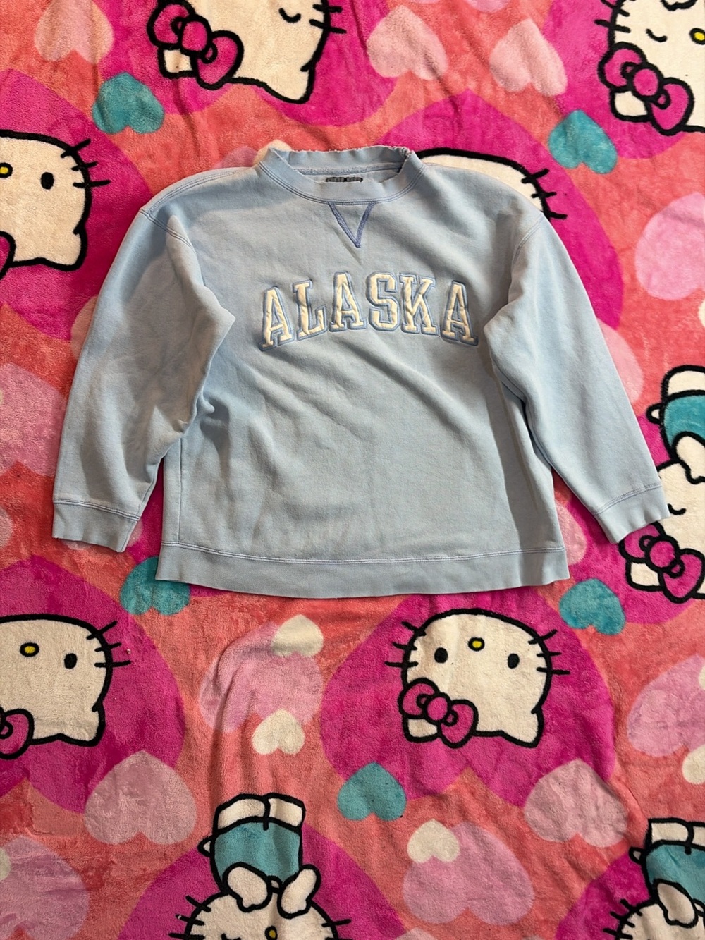 Kids Light Blue 'Alaska' Crewneck Sweatshirt